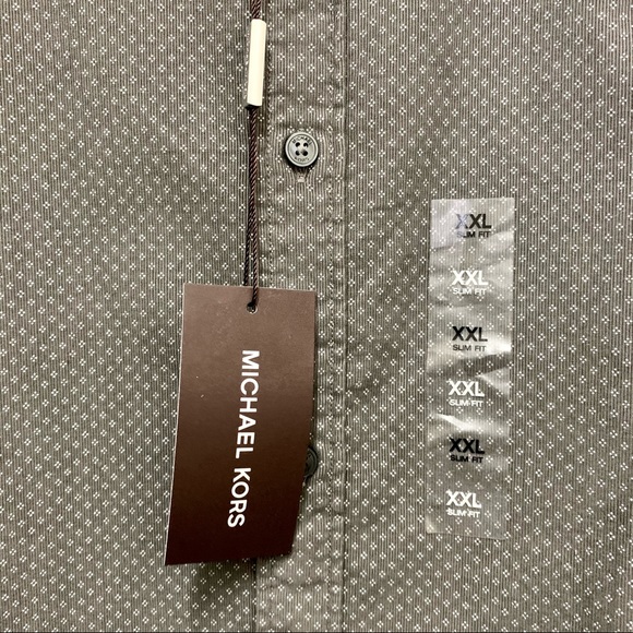 Michael Kors Slate Grey Long Sleeve Shirt XXL - Picture 3 of 7